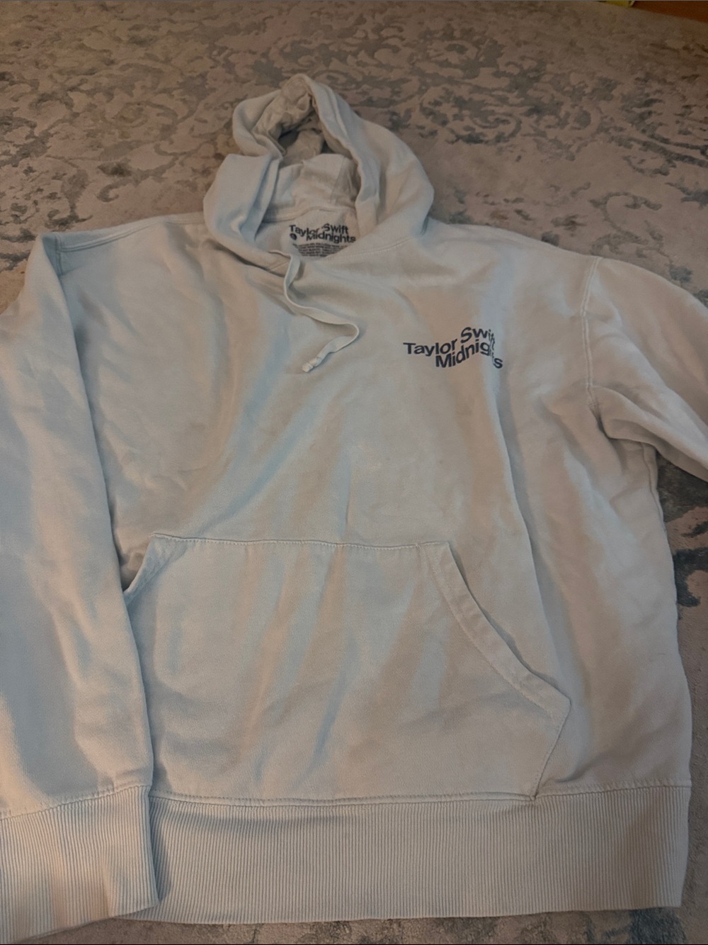 Taylor Swift Midnights Pale Blue/Light Gray Hoodie - Men